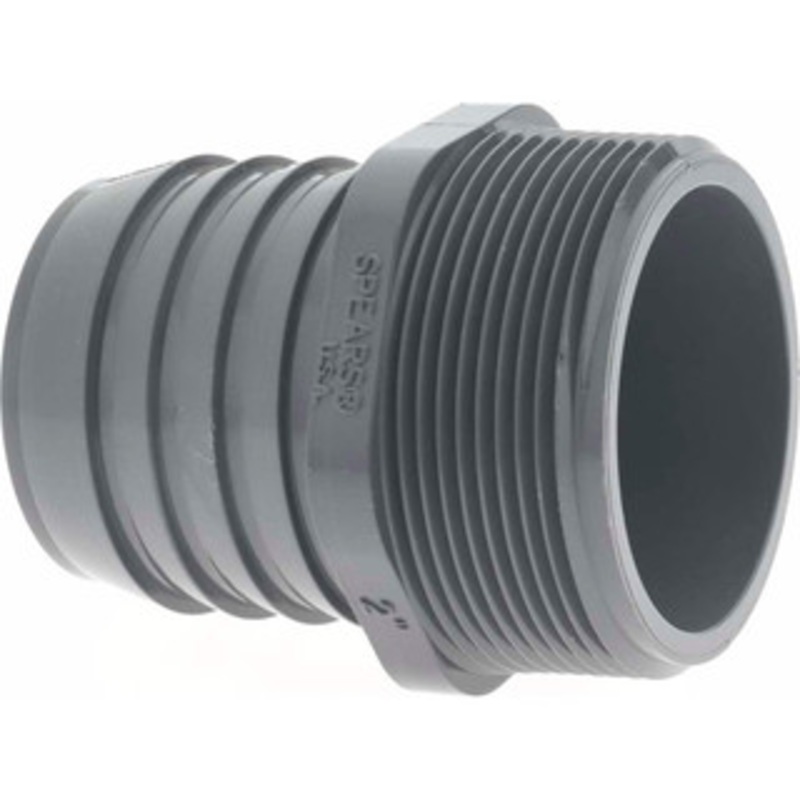 Value Collection 2 Barb, 2 MIPT, Multiple Barbed Tube Adapter PVC, Male 1436-020 – 37004322