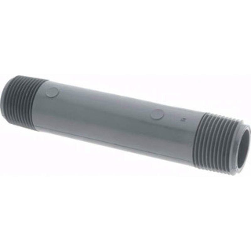 Value Collection 3/4 Pipe, 5 Long PVC Threaded Plastic Pipe Nipple Schedule 80, Gray 883-050 – 37004629