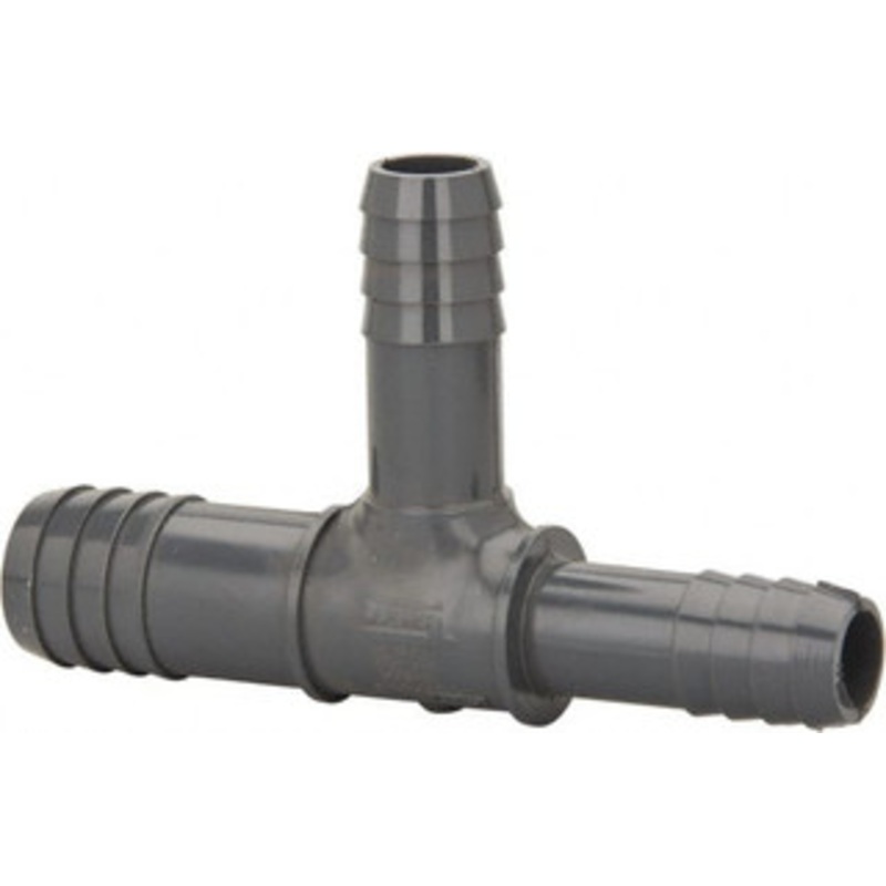 Value Collection 3/4 x 1/2 x 1/2 Barb, Multiple Barbed Tube Reducing Tee PVC, Male 1401-094 – 01992601