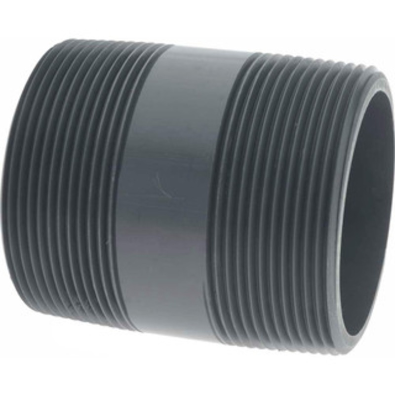 Value Collection 3 Pipe, 4 Long PVC Threaded Plastic Pipe Nipple Schedule 80, Gray 889-040 – 37005105