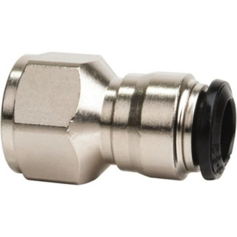 Value Collection 6mm Outside Diam, 1/8 BSPP, Nickel Plated Brass Push-to-Connect Tube Female Connector 250 Max psi, Tube to Female BSPP Connection, Buna O-Ring 2557506865PRO – 61761961