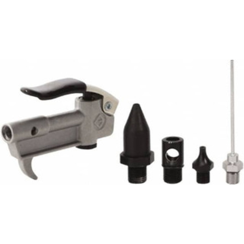 Value Collection 5 Piece Aluminum Body Air Gun Kit 1/4 NPT Inlet, 150 Max psi, Aluminum Hose 4010951020JP – 61543971