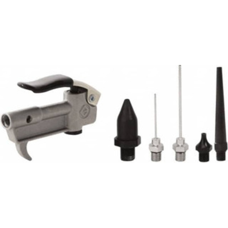 Value Collection 6 Piece Aluminum Body Air Gun Kit 1/4 NPT Inlet, 150 Max psi, Aluminum Hose 4010950020JP – 61544003