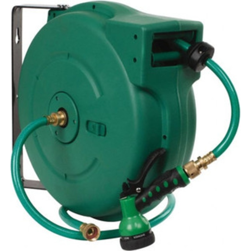Value Collection 65 ft. Spring Retractable Hose Reel 140 psi, Hose Included 701204 – 04541843