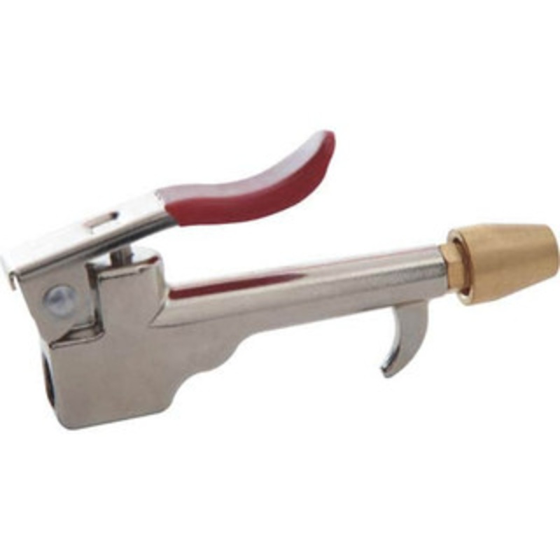Value Collection 90 Max psi Safety Nozzle Thumb Lever Blow Gun 1/4 NPT, 1/8 Tube Length, Chrome Plated Zinc 4011855513JP – 40247827