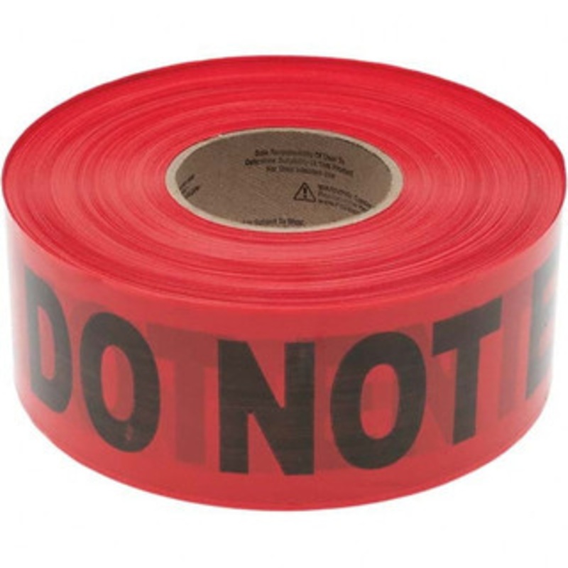 Value Collection 1,000 ft. Long x 3 Wide Roll, Polyethylene, Black & Red Barricade Tape Message: Danger – Do Not Enter BT3061 – 61651717