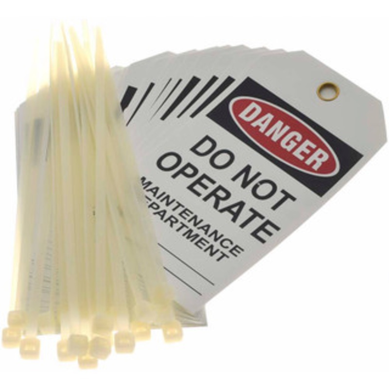 Value Collection 25 Qty 1 Pack 5-1/2 High x 3 Long, DO NOT OPERATE MAINTENANCE LOCKOUT, English Safety & Facility Tag Tag Header: Danger BD-KP66733 – 81012171