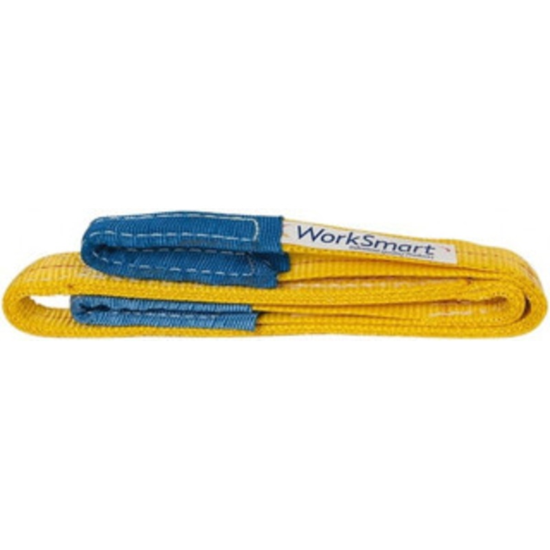 Value Collection 4 ft. Long x 1 Wide, 3,200 Lb Vertical Capacity, 2 Ply, Polyester Web Sling 2,500 Lb Choker Capacity, with Eye & Eye (Flat) WS-MH-SLNG1-130 – 43681386