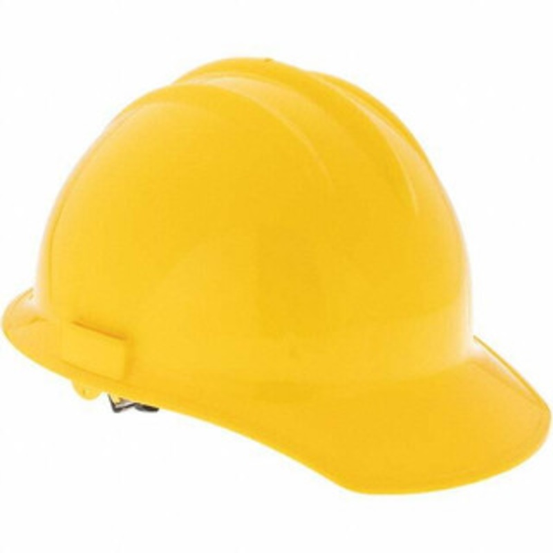 Value Collection ANSI Type I Class E & G 6-Point Hard Hat High Density Polyethylene, Yellow BD–24889-Y – 53613642