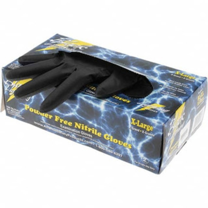 Value Collection Size XL, 6 mil, Powder Free Nitrile Disposable Gloves Black BD-AT1008XL – 53589115