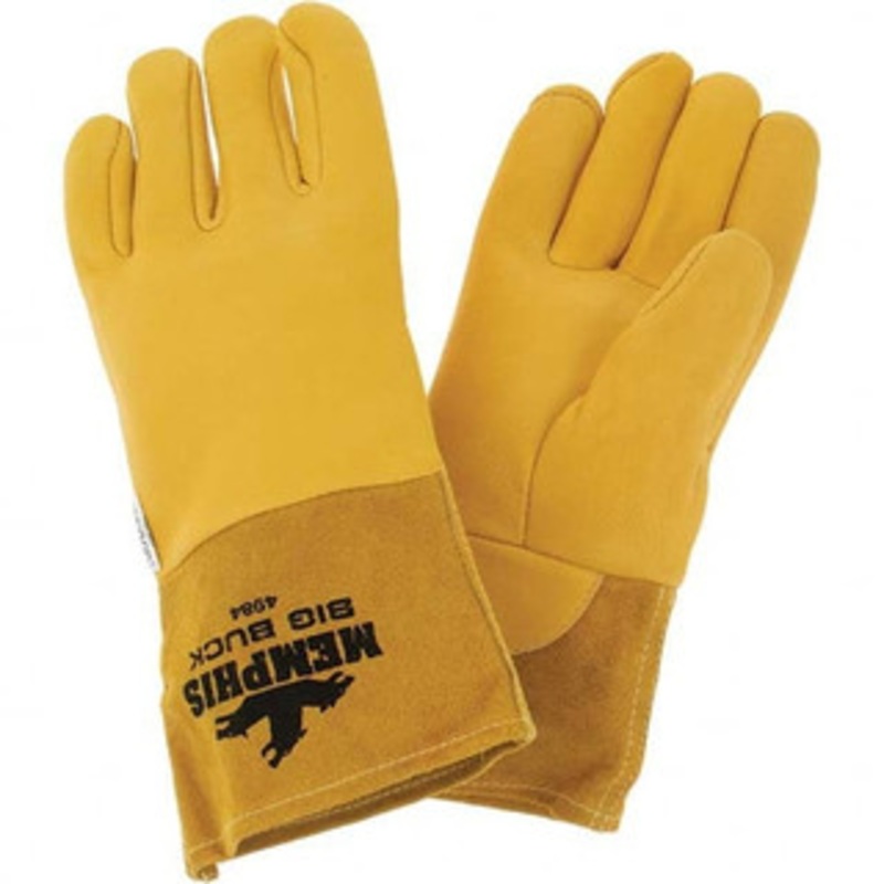 Value Collection Size XL Kevlar Lined Deerskin Welding Glove Gauntlet Cuff, Tan, Paired BD-MEM4984XL – 53602785