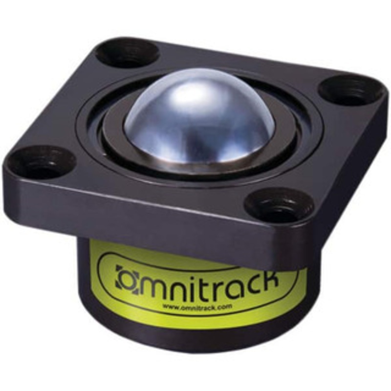 Value Collection 1 Inch Diameter, Square, Chrome Steel Ball Transfer 2 Inch Overall Diameter, 1/2 Inch Mount Height, 825 Lb. Capacity 41362 – 00290940