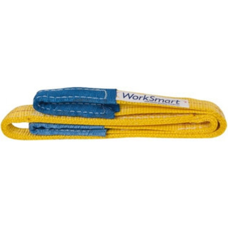 Value Collection 12 ft. Long x 1 Wide, 3,200 Lb Vertical Capacity, 2 Ply, Polyester Web Sling 2,500 Lb Choker Capacity, with Eye & Eye (Flat) WS-MH-SLNG1-134 – 43681428