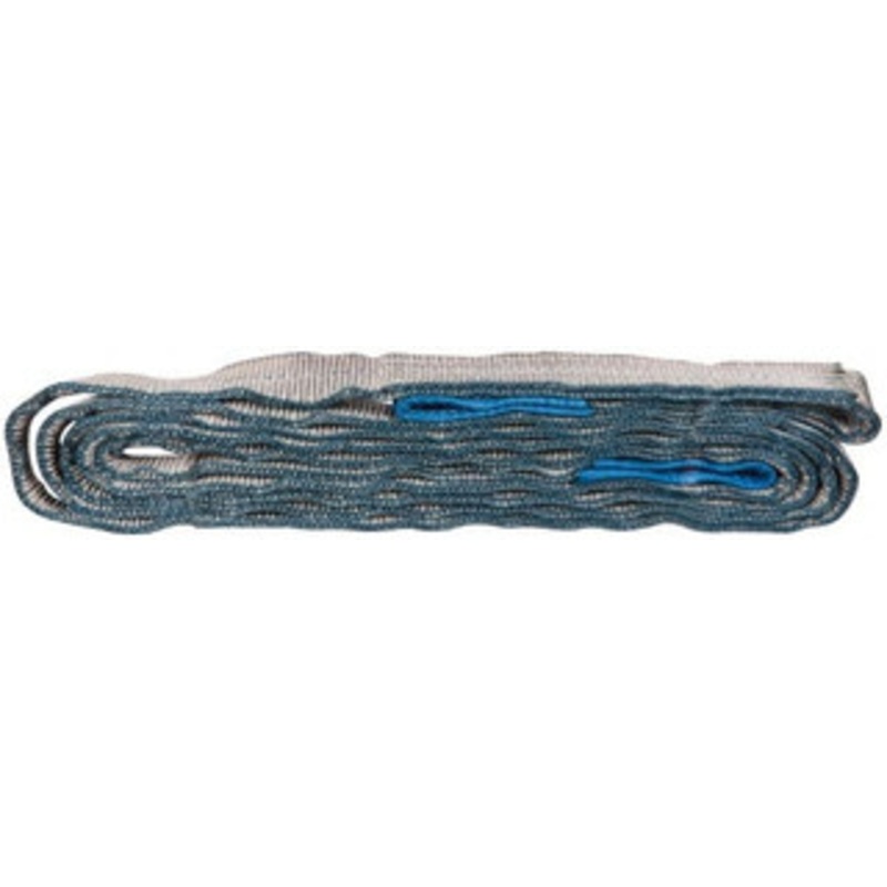Value Collection 18 ft. Long x 2 Wide, 6,400 Lb Vertical Capacity, 2 Ply, Polyester Web Sling 5,000 Lb Choker Capacity, with Eye & Eye (Flat) WS-MH-SLNG1-298 – 43683226