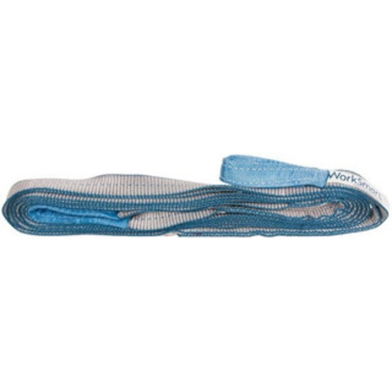 Value Collection 20 ft. Long x 1 Wide, 1,600 Lb Vertical Capacity, 1 Ply, Polyester Web Sling 1,250 Lb Choker Capacity, with Eye & Eye (Flat) WS-MH-SLNG1-244 – 43682673
