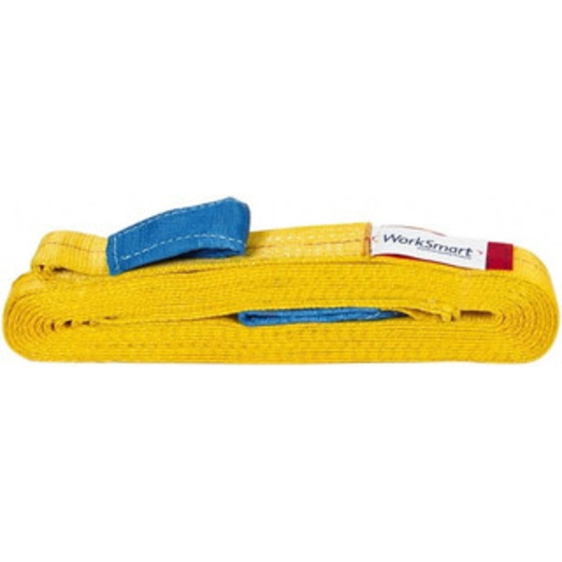 Value Collection 20 ft. Long x 2 Wide, 3,200 Lb Vertical Capacity, 1 Ply, Polyester Web Sling 2,500 Lb Choker Capacity, with Eye & Eye (Twisted) WS-MH-SLNG1-199 – 43681980
