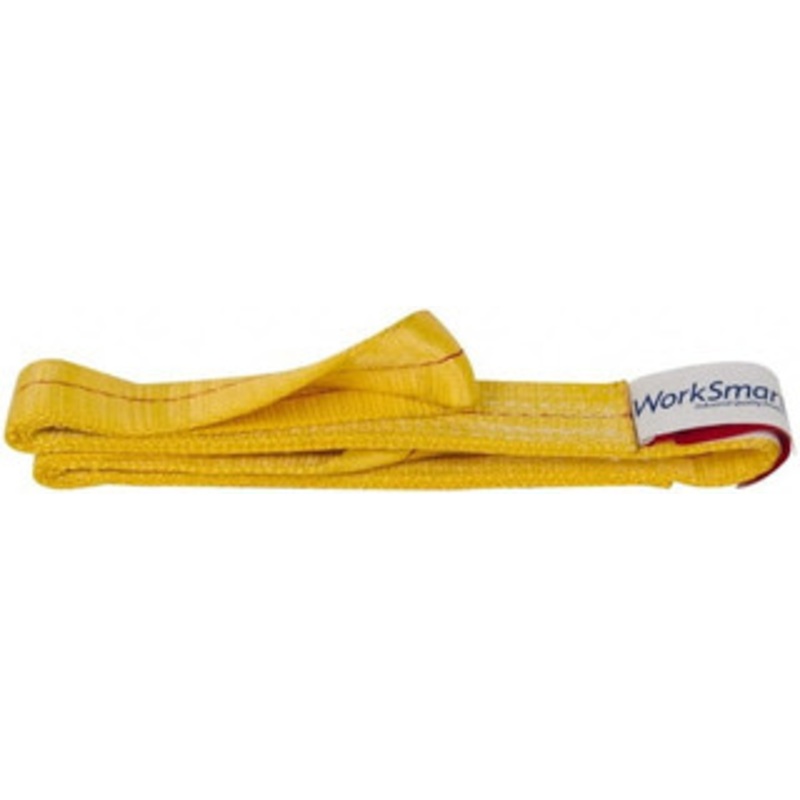 Value Collection 3 ft. Long x 2 Wide, 3,200 Lb Vertical Capacity, 1 Ply, Polyester Web Sling 2,500 Lb Choker Capacity, with Eye & Eye (Twisted) WS-MH-SLNG1-192 – 43682350