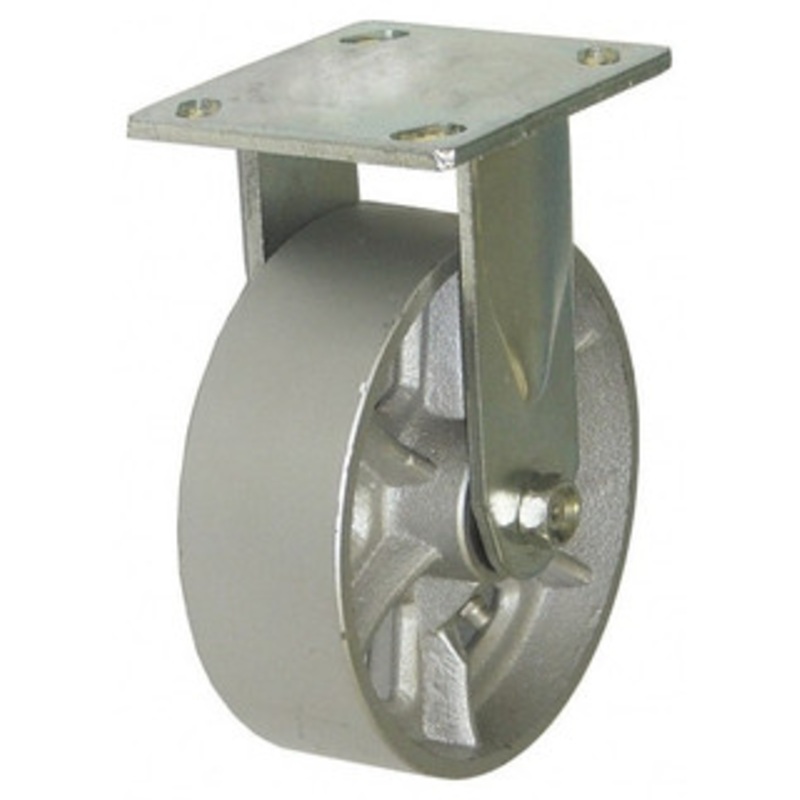 Value Collection 4 Diam x 1-1/2 Wide x 5-5/8 OAH Top Plate Mount Rigid Caster Cast Iron, 600 Lb Capacity, Roller Bearing, 4 x 4-1/2 Plate GMC-SH-0057 – 02277465