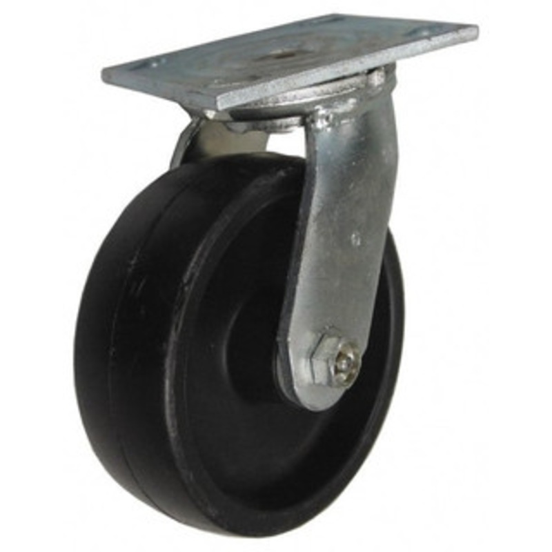 Value Collection 4 Diam x 2 Wide x 5-5/8 OAH Top Plate Mount Swivel Caster Polypropylene, 400 Lb Capacity, Roller Bearing, 4 x 4-1/2 Plate ES4X2POD – 02276756