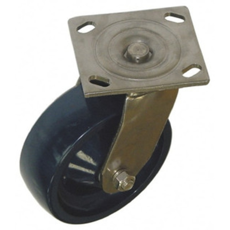 Value Collection 4 Diam x 2 Wide x 5-5/8 OAH Top Plate Mount Swivel Caster Polyurethane, 600 Lb Capacity, Roller Bearing, 4-1/2 x 6-1/4 Plate GMC-SH-0033 – 02276251