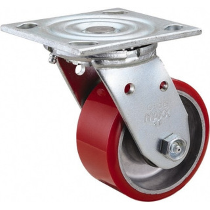 Value Collection 4 Diam x 2 Wide x 5-5/8 OAH Top Plate Mount Swivel Caster Polyurethane, 700 Lb Capacity, Roller Bearing, 4 x 4-1/2 Plate ES4X2MOP – 02277366