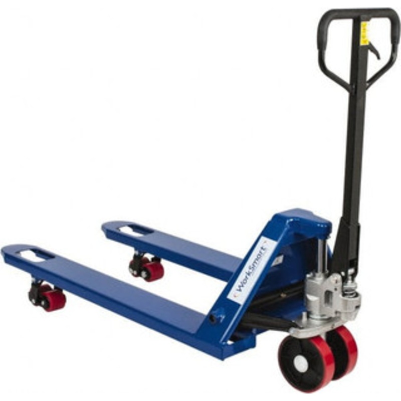 Value Collection 5,500 Lb Capacity, 7-7/8 Lift Industrial Pallet Truck 3-3/8 Min Lift Height, 48 Fork Length x 27 Fork Width, 27 Overall Width WS-MH-PALL-004 – 42032854
