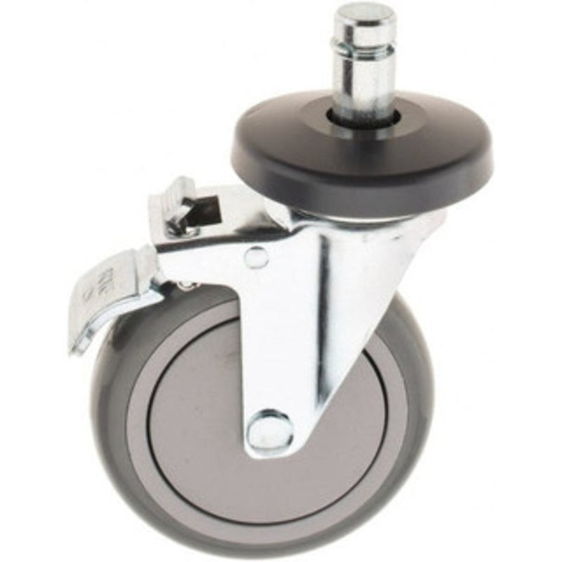 Value Collection 5 Diam x 1-1/4 Wide, Polyurethane Mold on to Cast Iron Center Swivel with Brake Caster 300 Lb Capacity, Plain Stem Mount WS-MH-WS-032 – 70243399
