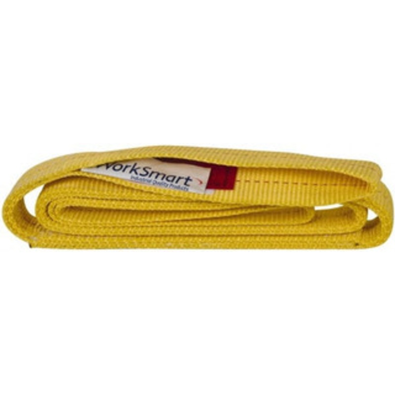 Value Collection 6 ft. Long x 2 Wide, 6,400 Lb Vertical Capacity, 2 Ply, Polyester Web Sling 5,000 Lb Choker Capacity, with Eye & Eye (Flat) WS-MH-SLNG1-138 – 43681469