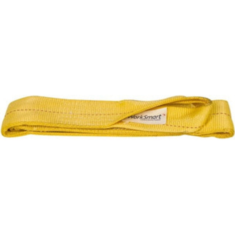 Value Collection 6 ft. Long x 4 Wide, 11,500 Lb Vertical Capacity, 2 Ply, Polyester Web Sling 9,200 Lb Choker Capacity, with Eye & Eye (Twisted) WS-MH-SLNG1-218 – 43682442