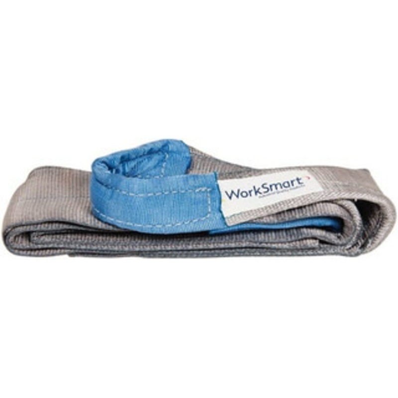 Value Collection 6 ft. Long x 4 Wide, 6,400 Lb Vertical Capacity, 1 Ply, Polyester Web Sling 5,000 Lb Choker Capacity, with Eye & Eye (Flat) WS-MH-SLNG1-126 – 43681352