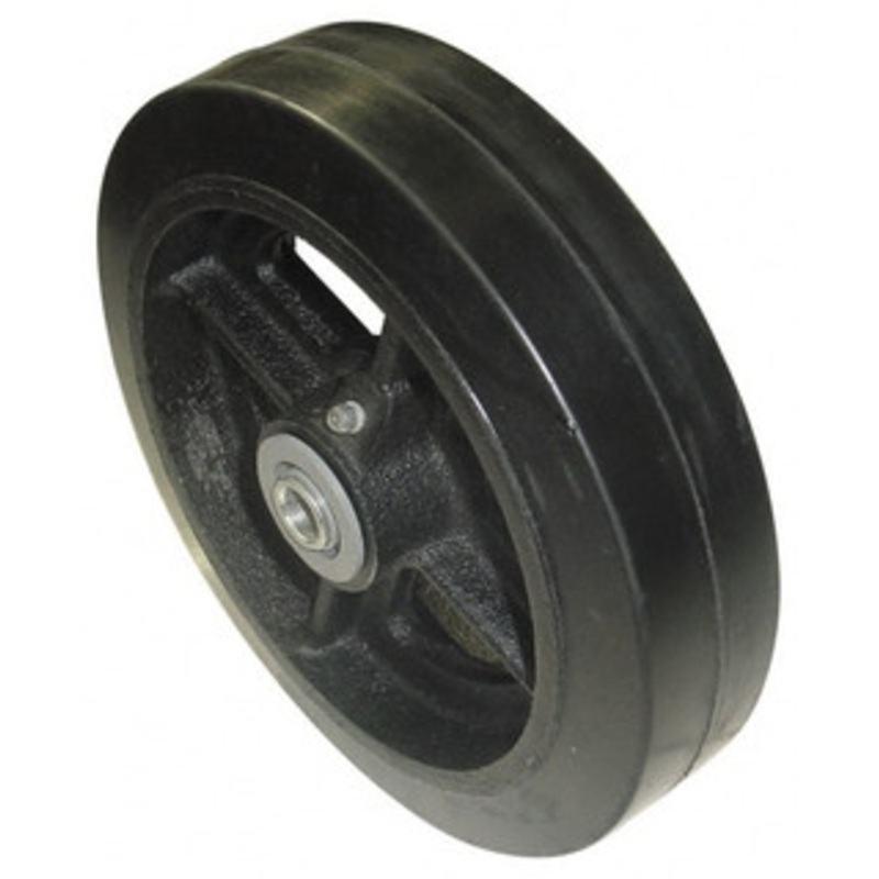 Value Collection 10 Diam x 2-1/2 Wide, Rubber Caster Wheel 1,500 Lb. Capacity, 2-3/4 Hub Length, 1 Axle Diam, Roller Bearing MR1040516 – 02275360