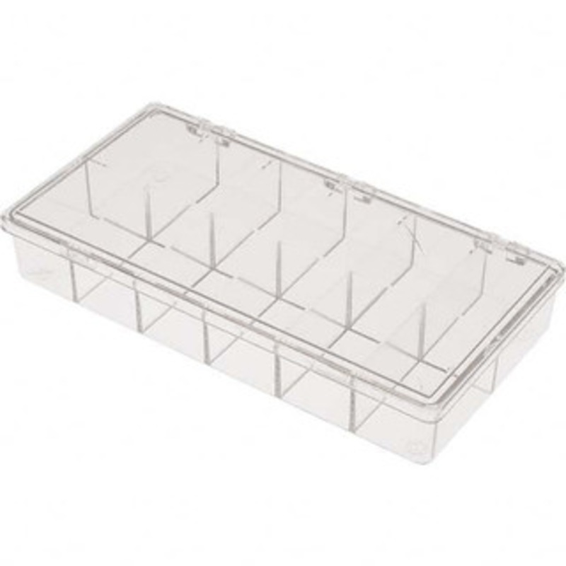 Value Collection 12 Compartment Small Parts Storage Box 8-1/4 Wide x 1-3/8 High x 4-1/4 Deep, Plastic Frame BD-80384 – 53591400
