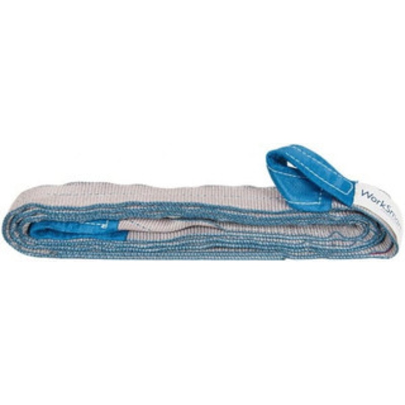 Value Collection 12 ft. Long x 2 Wide, 6,400 Lb Vertical Capacity, 2 Ply, Polyester Web Sling 5,000 Lb Choker Capacity, with Eye & Eye (Twisted) WS-MH-SLNG1-352 – 43683812