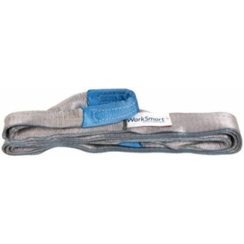 Value Collection 14 ft. Long x 3 Wide, 4,800 Lb Vertical Capacity, 1 Ply, Polyester Web Sling 3,800 Lb Choker Capacity, with Eye & Eye (Flat) WS-MH-SLNG1-267 – 43682905