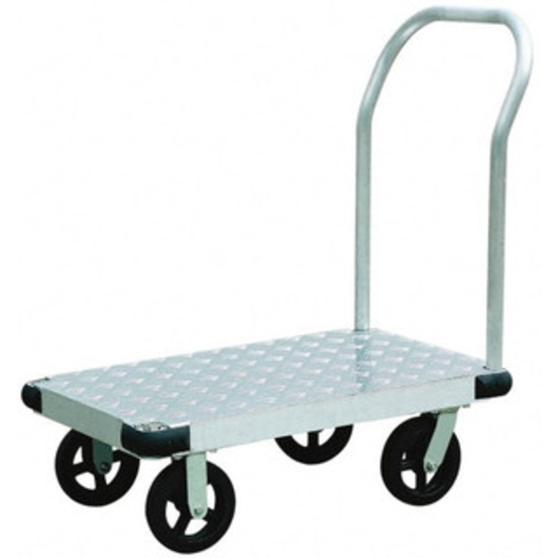 Value Collection 2,000 Lb Capacity Aluminum Platform Truck 48 Long x 24 Wide, 8 Diam Casters H715A-8MR – 89739031