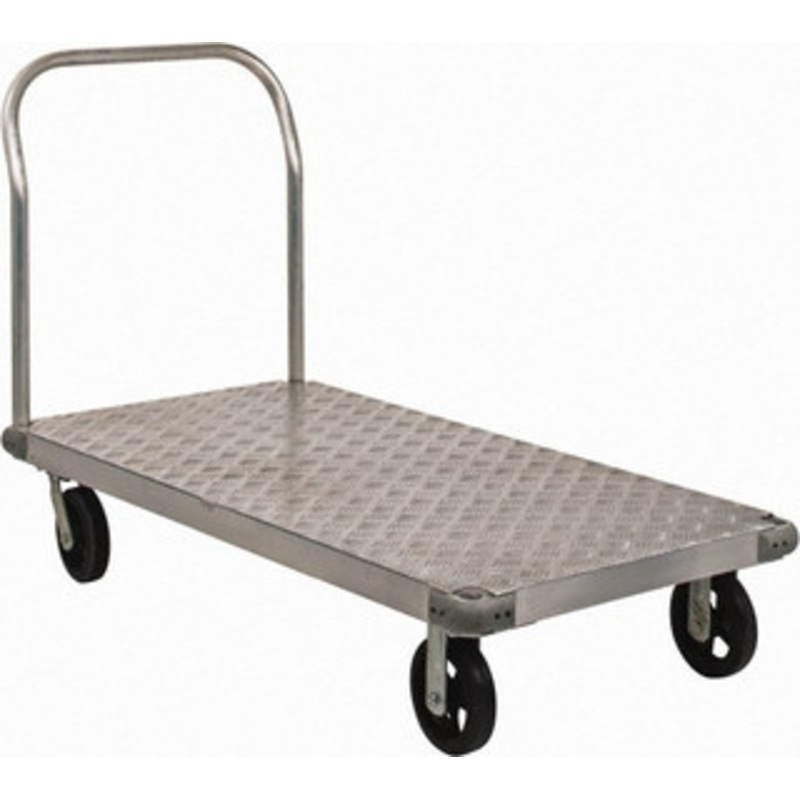 Value Collection 2,000 Lb Capacity Aluminum Platform Truck 60 Long x 30 Wide, 8 Diam Casters H717A-8MR – 89739056