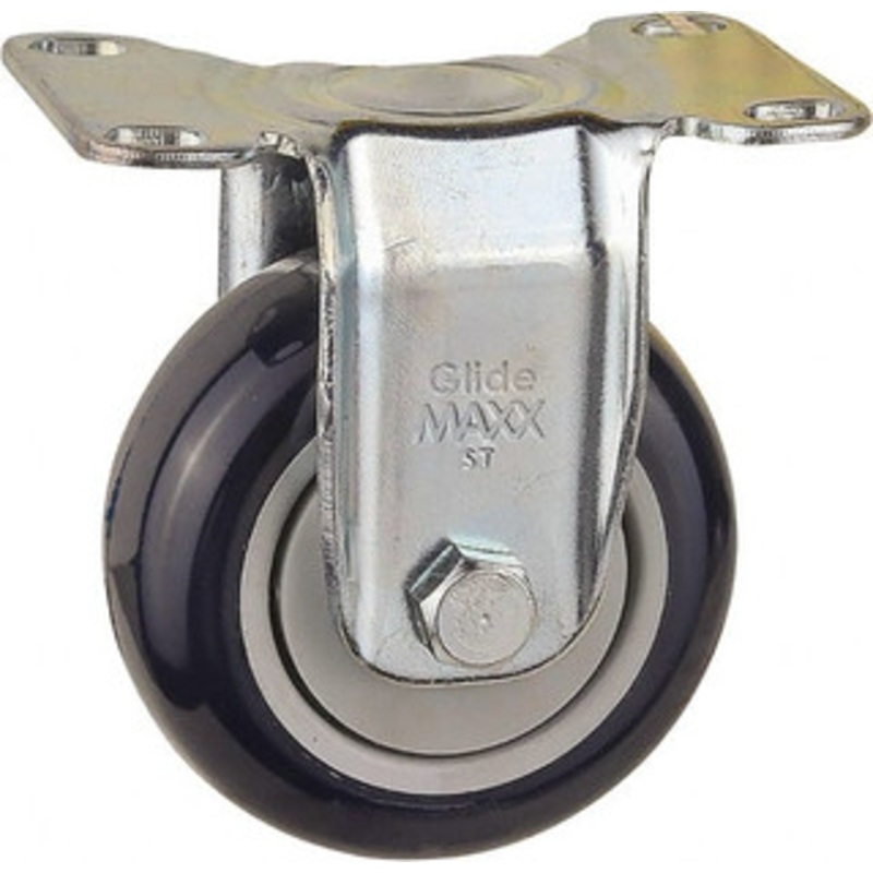 Value Collection 3 Diam x 1-1/4 Wide x 3-3/4 OAH Top Plate Mount Rigid Caster Polyurethane, 210 Lb Capacity, Ball Bearing, 3-5/8 x 2-7/8 Plate 3-31-213G-2 – 02276582