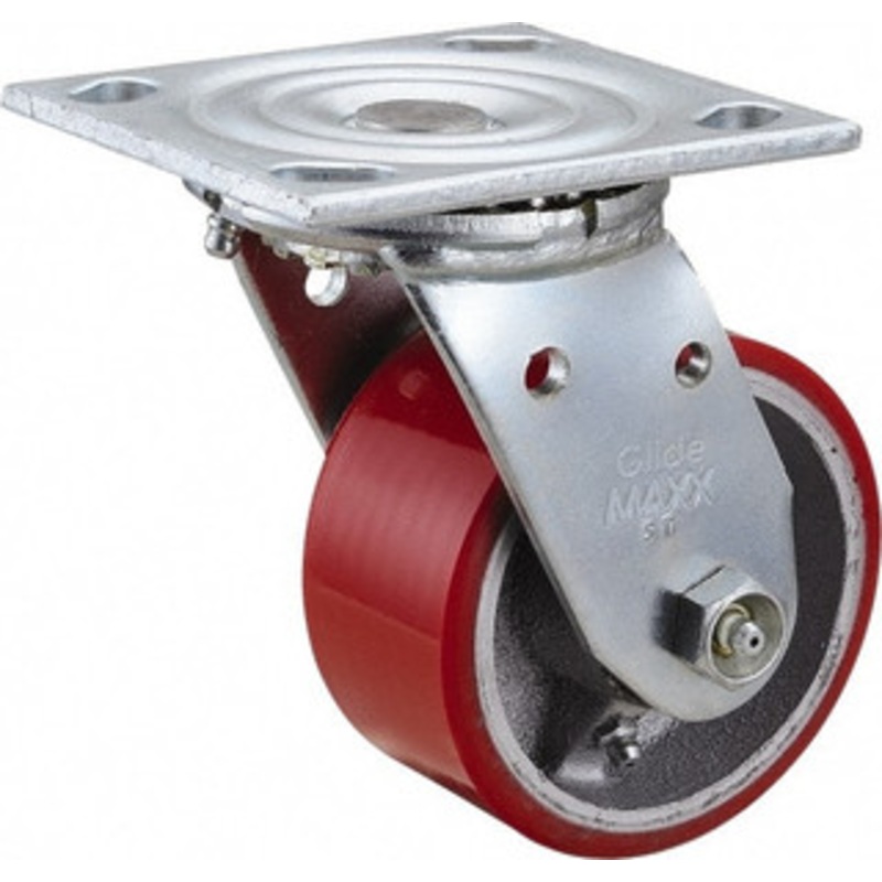 Value Collection 4 Diam x 2 Wide x 5-5/8 OAH Top Plate Mount Swivel Caster Polyurethane, 700 Lb Capacity, Roller Bearing, 4 x 4-1/2 Plate ES4X2MOPK – 66017666