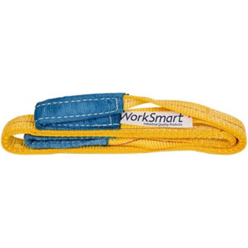 Value Collection 4 ft. Long x 1 Wide, 3,200 Lb Vertical Capacity, 2 Ply, Polyester Web Sling 2,500 Lb Choker Capacity, with Eye & Eye (Twisted) WS-MH-SLNG1-204 – 43682020