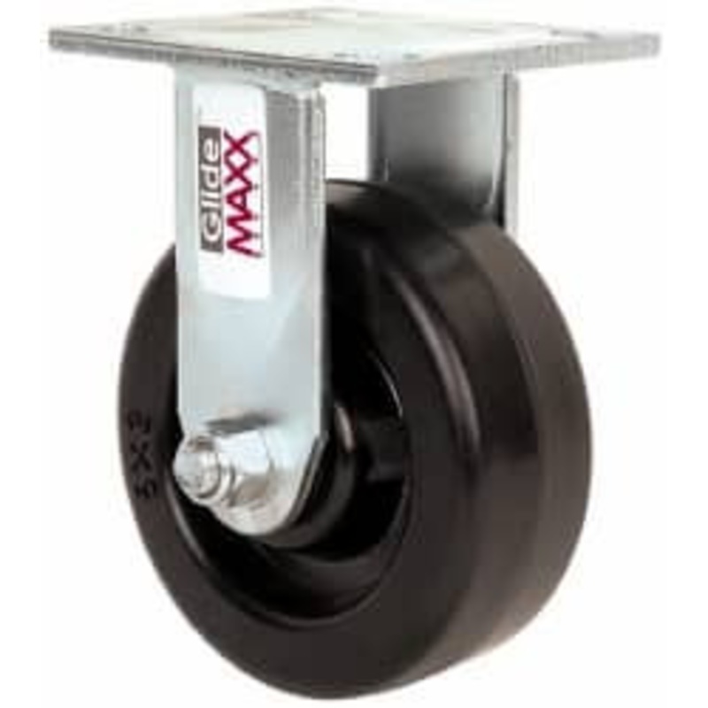 Value Collection 5 Diam x 2 Wide x 6-1/2 OAH Top Plate Mount Rigid Caster Phenolic, 1,000 Lb Capacity, Roller Bearing, 4 x 4-1/2 Plate GMC-SH-0076 – 66028226