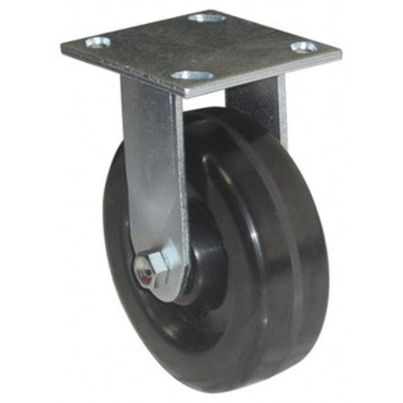 Value Collection 6 Diam x 2 Wide x 7-1/2 OAH Top Plate Mount Rigid Caster Phenolic, 1,200 Lb Capacity, Roller Bearing, 4 x 4-1/2 Plate GMC-SH-0078 – 66028275