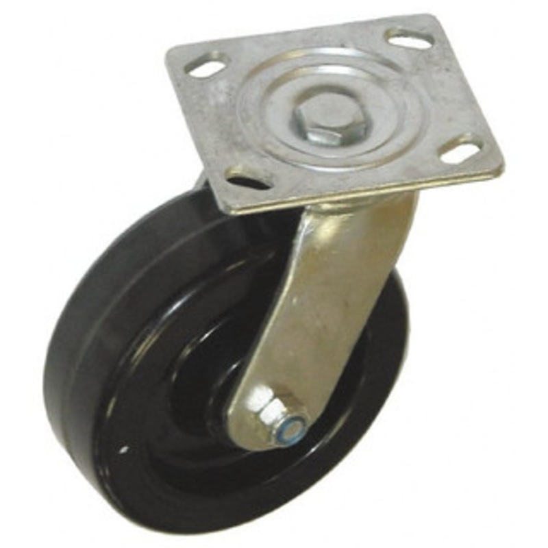 Value Collection 6 Diam x 2 Wide x 7-1/2 OAH Top Plate Mount Swivel Caster Phenolic, 1,200 Lb Capacity, Roller Bearing, 4 x 4-1/2 Plate GMC-SH-0056 – 02277309