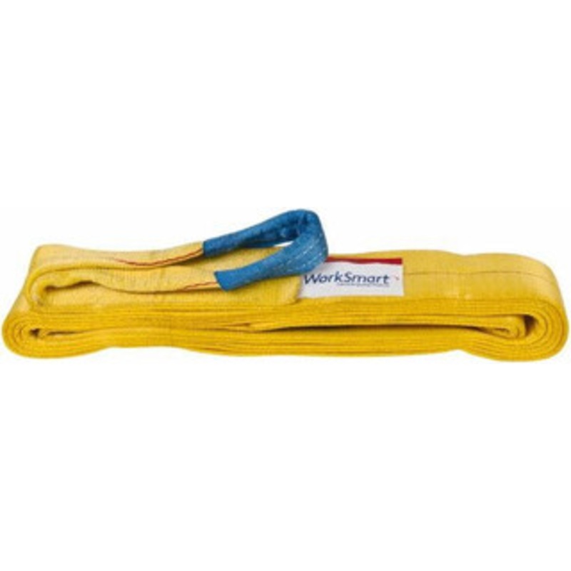 Value Collection 6 ft. Long x 2 Wide, 3,200 Lb Vertical Capacity, 1 Ply, Polyester Web Sling 2,500 Lb Choker Capacity, with Eye & Eye (Twisted) WS-MH-SLNG1-194 – 43682376