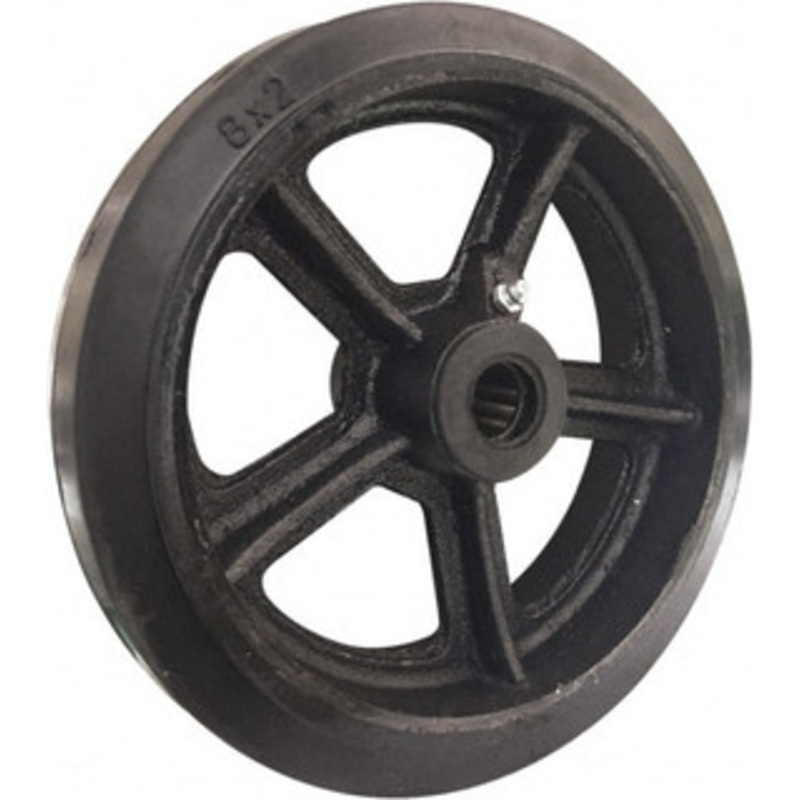 Value Collection 8 Diam x 2 Wide, Mold-On Rubber Caster Wheel 600 Lb. Capacity, 5/8 Axle Diam, Roller Bearing CWMR8600 – 52790334