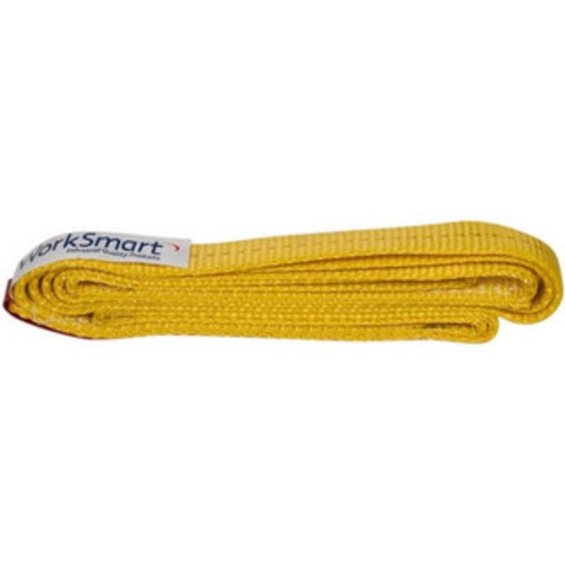 Value Collection 8 ft. Long x 1 Wide, 1,600 Lb Vertical Capacity, 1 Ply, Polyester Web Sling 1,250 Lb Choker Capacity, with Eye & Eye (Flat) WS-MH-SLNG1-111 – 43681246