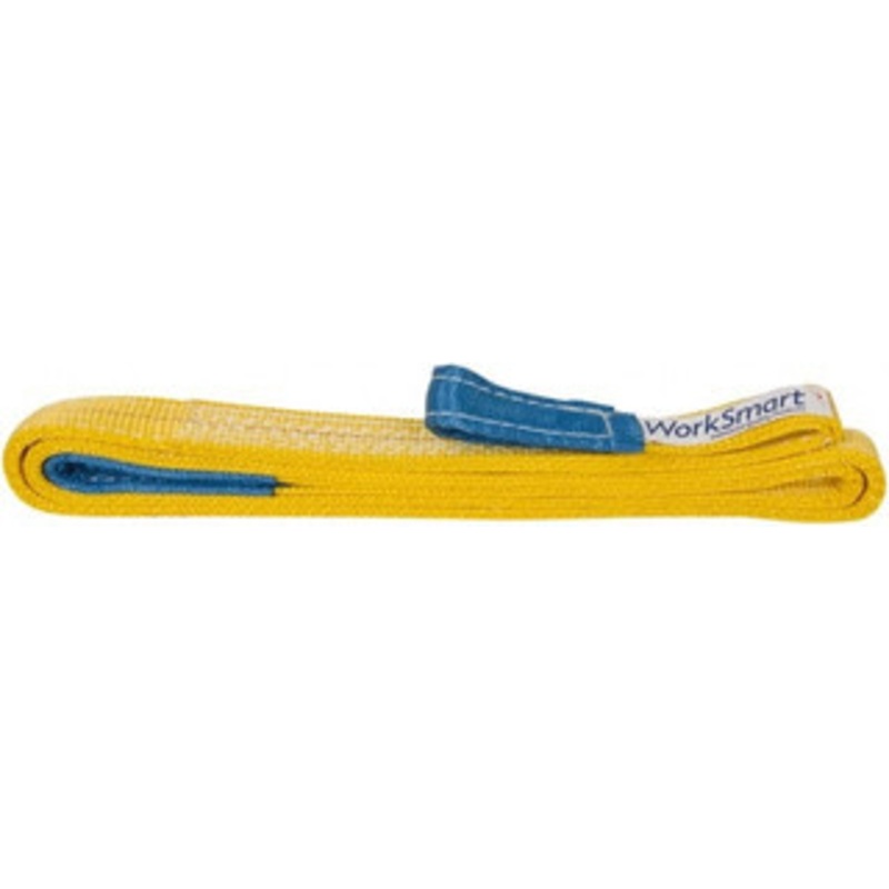 Value Collection 8 ft. Long x 1 Wide, 3,200 Lb Vertical Capacity, 2 Ply, Polyester Web Sling 2,500 Lb Choker Capacity, with Eye & Eye (Flat) WS-MH-SLNG1-132 – 43681402