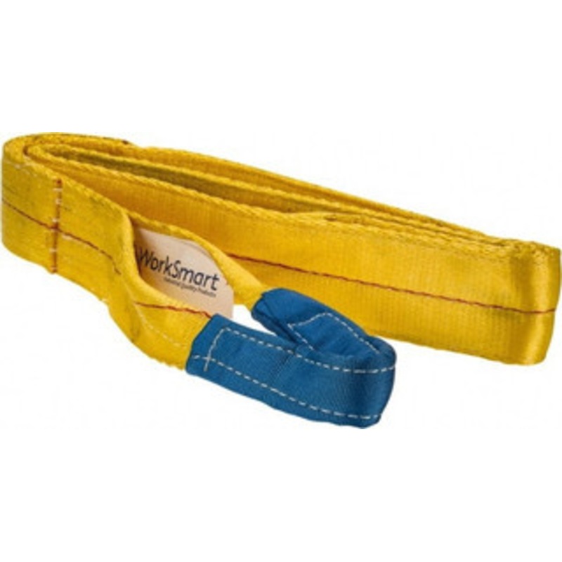 Value Collection 8 ft. Long x 3 Wide, 8,600 Lb Vertical Capacity, 2 Ply, Polyester Web Sling 6,900 Lb Choker Capacity, with Eye & Eye (Twisted) WS-MH-SLNG1-214 – 43682400