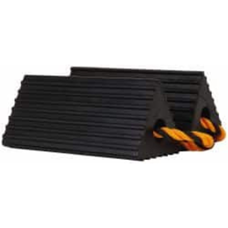 Value Collection 9-21/32 Wide x 4-21-64 High x 5-1/8 Deep, Rubber Wheel Chock Type E TS010S – 51380723