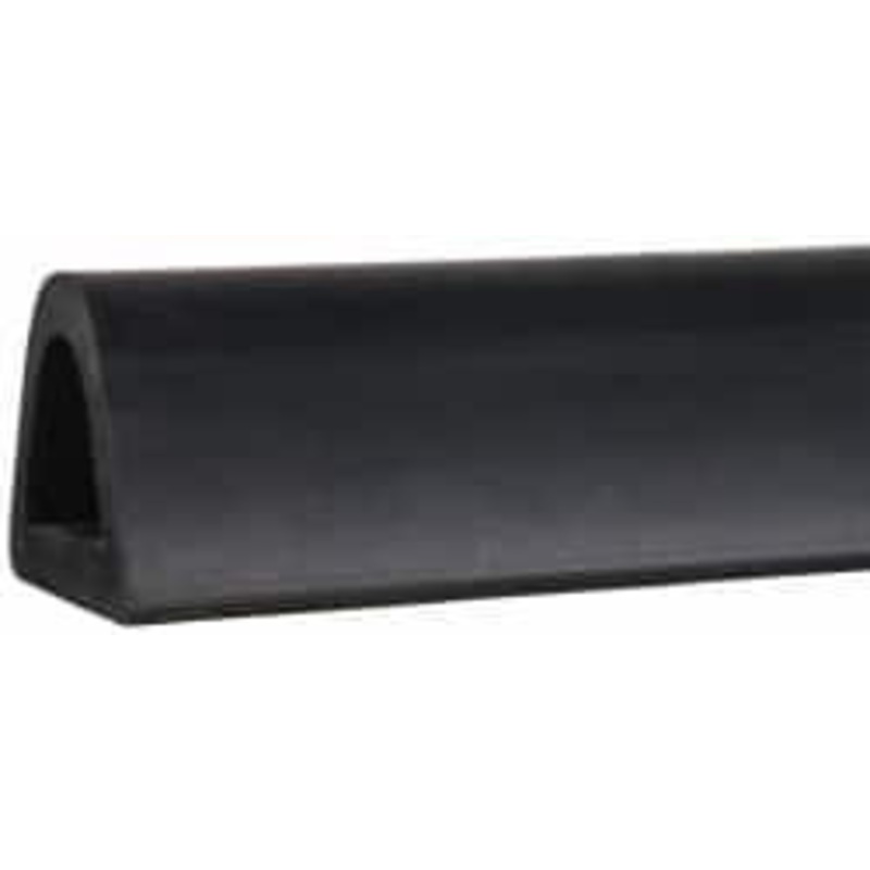 Value Collection Synthetic Rubber Extruded Half-Oval Fender Bumper 24 Wide x 4 High, 4 Projection, 0.89 Bolt Hole Diam RBD424 – 51380285