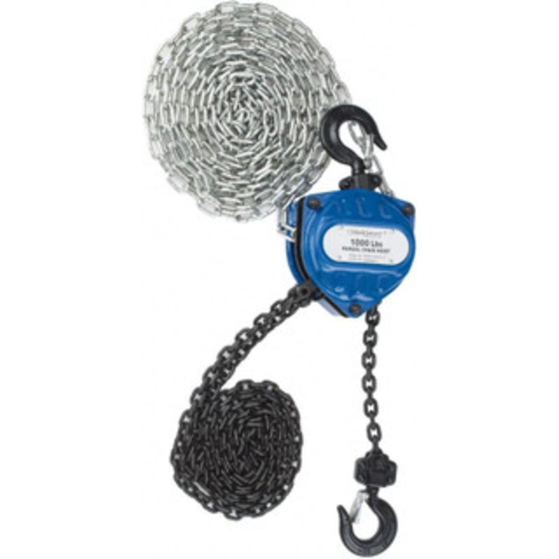 Value Collection 1,000 Lb Capacity, 8 ft. Lift Height, Chain Manual Hoist 31 ft. Overhaul to Lift 1 ft., 13.4 Min Headroom PSHSZ-0.5K-8 – 37418365